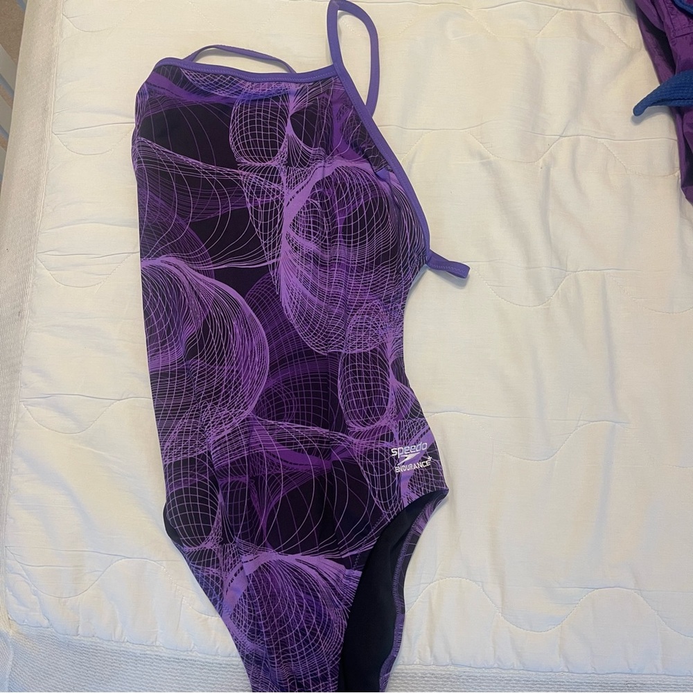 Purple speedo one piece